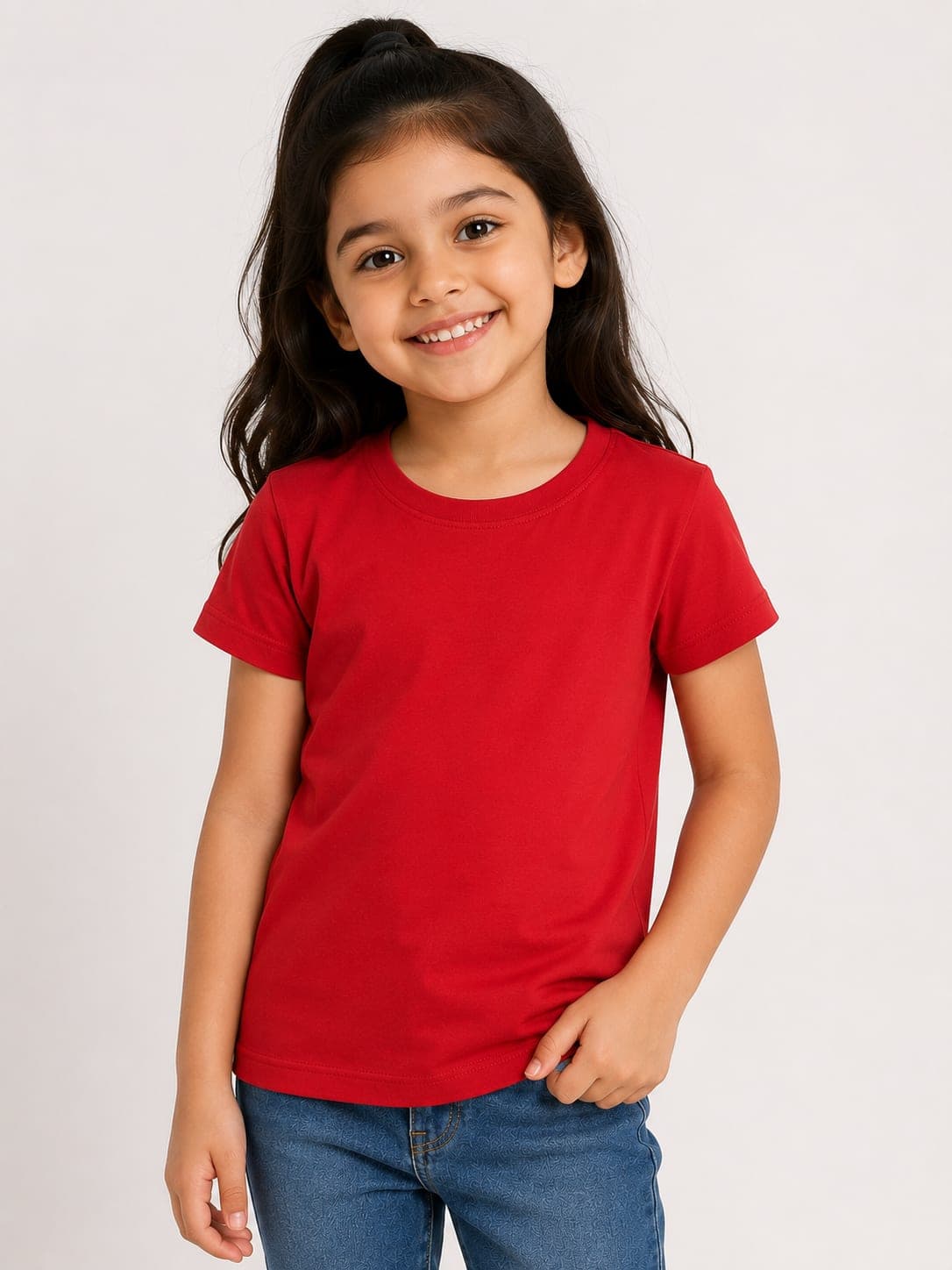 Kids Cotton T-Shirt – Red